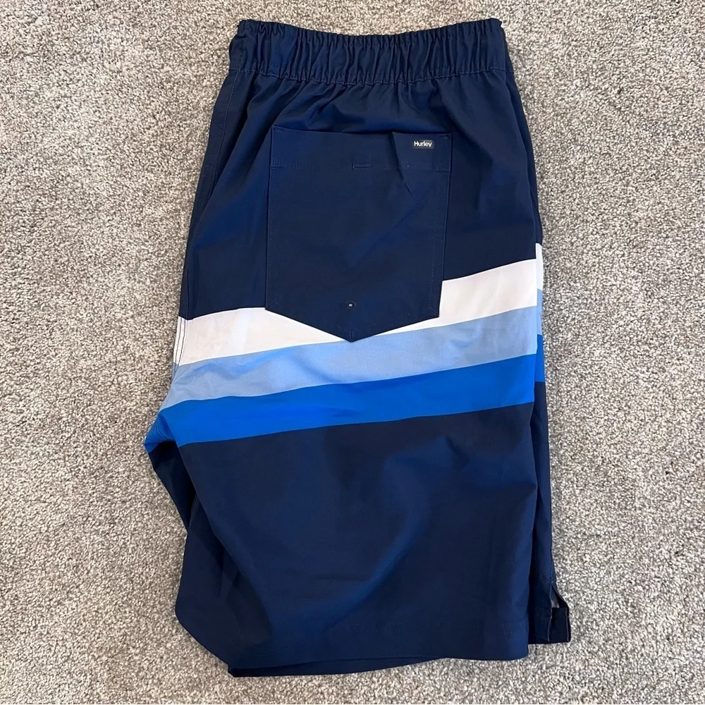 Hurley Swim Short Trunks Fit Men’s Size XXL 7.5” Blue 1656659 NWT Beach Swim,